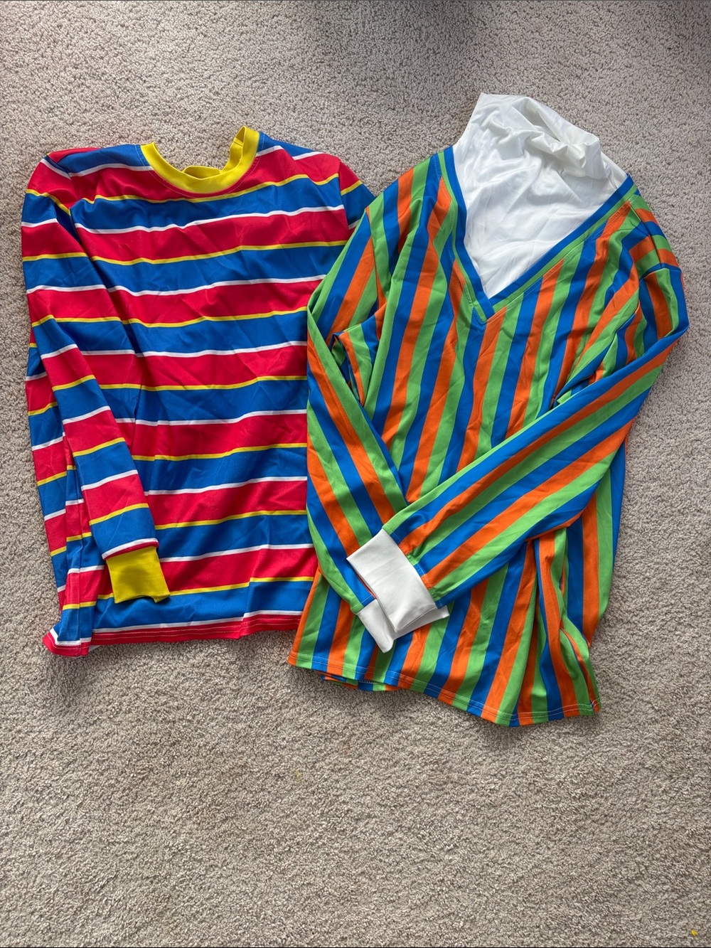 Kids' Colorful Striped Pajama Tops - Bright Multi